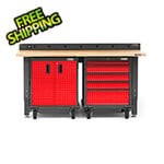 Gladiator GarageWorks Premier 4-Piece Red Garage Workbench Set