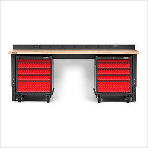 Premier 4-Piece Red Garage Workbench System