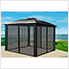 11 x 11 ft. Siena Hard-Top Dome Gazebo with Sliding Screen