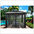 11 x 11 ft. Siena Hard-Top Dome Gazebo with Sliding Screen