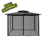 Paragon Outdoor 10 x 12 ft. Soft Top Gazebo with Mosquito Netting (Grey Canopy)