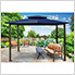 10 x 12 ft. Soft Top Gazebo with Mosquito Netting (Navy Canopy)