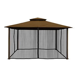 11 x 14 ft. Soft Top Gazebo with Mosquito Netting (Cocoa Canopy)