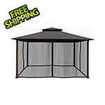 Paragon Outdoor 11 x 14 ft. Soft Top Gazebo with Mosquito Netting (Grey Canopy)