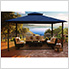 11 x 14 ft. Soft Top Gazebo with Mosquito Netting (Navy Canopy)