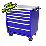 Moduline 6-Drawer Blue Aluminum Tool Cabinet