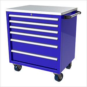 6-Drawer Blue Aluminum Tool Cabinet