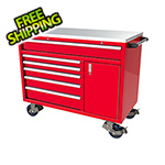 Moduline 6-Drawer / 1-Door Red Aluminum Tool Cabinet