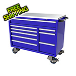 Moduline 9-Drawer Blue Aluminum Toolbox
