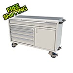 Moduline 6-Drawer / 1-Door Light Grey Aluminum Tool Chest
