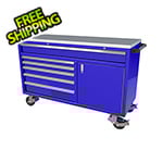 Moduline 6-Drawer / 1-Door Blue Aluminum Tool Chest