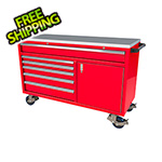 Moduline 6-Drawer / 1-Door Red Aluminum Tool Chest
