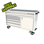 Moduline 6-Drawer / 1-Door White Aluminum Tool Chest