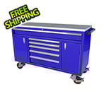 Moduline 6-Drawer / 2-Door Blue Aluminum Toolbox