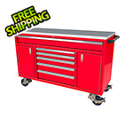 Moduline 6-Drawer / 2-Door Red Aluminum Toolbox