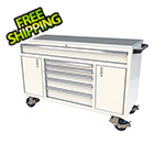 Moduline 6-Drawer / 2-Door White Aluminum Toolbox