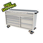 Moduline 9-Drawer Light Grey Aluminum Tool Cabinet