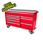 Moduline 9-Drawer Red Aluminum Tool Cabinet