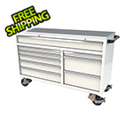 Moduline 9-Drawer White Aluminum Tool Cabinet