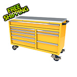 Moduline 9-Drawer Yellow Aluminum Tool Cabinet