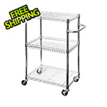 Seville Classics 3-Tier UltraZinc Utility Cart