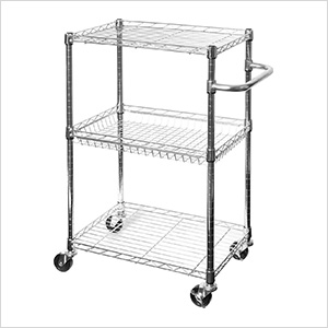 3-Tier UltraZinc Utility Cart