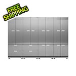 Hercke 4-Piece Stainless Steel Garage Cabinet System