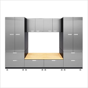 7-Piece Stainless Steel Garage Cabinet System