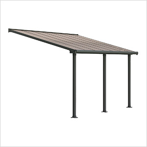 Olympia 10' X 14' Patio Cover (Grey / Bronze)