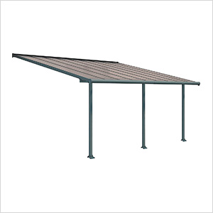 Olympia 10' X 18' Patio Cover (Grey / Bronze)