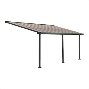 Olympia 10' X 20' Patio Cover (Grey / Bronze)