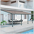 Olympia 10' X 24' Patio Cover (Grey / Bronze)