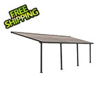 Palram-Canopia Olympia 10' X 28' Patio Cover (Grey / Bronze)