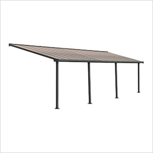 Olympia 10' X 30' Patio Cover (Grey / Bronze)