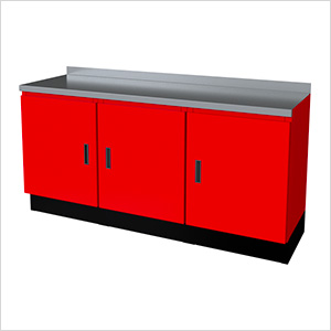 Select Series 3-Piece Aluminum Garage Cabinet Set (Red)