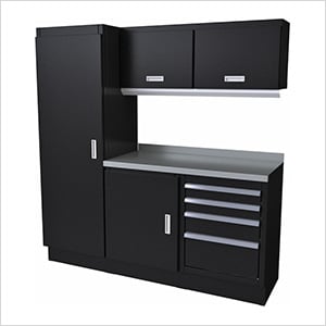 Select Series 6-Piece Aluminum Garage Cabinet Set (Black)