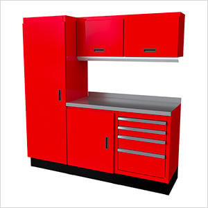 Select Series 6-Piece Aluminum Garage Cabinet Set (Red)