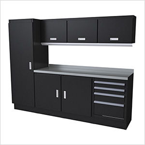 Select Series 8-Piece Aluminum Garage Cabinet Set (Black)