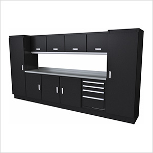 Select Series 11-Piece Aluminum Garage Cabinet Set (Black)
