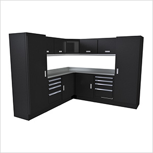 Select Series 14-Piece Aluminum Garage Cabinet Set (Black)