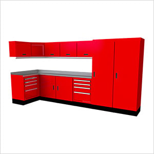 Select Series 14-Piece Aluminum Garage Cabinet Set (Red)