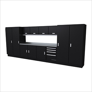 Select Series 13-Piece Aluminum Garage Cabinet Set (Black)