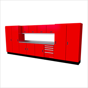 Select Series 13-Piece Aluminum Garage Cabinet Set (Red)