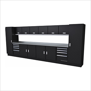 Select Series 15-Piece Aluminum Garage Cabinet Set (Black)