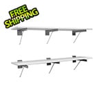 Proslat 48-Inch White Shelf (2-Pack)