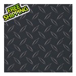 G-Floor 7.5' x 17' Diamond Tread Garage Floor Roll (Black)