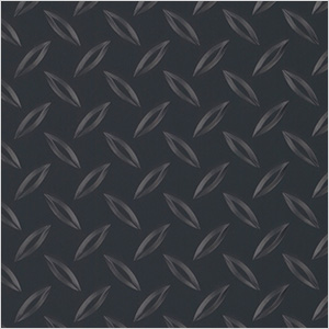 7.5' x 17' Diamond Tread Garage Floor Roll (Black)