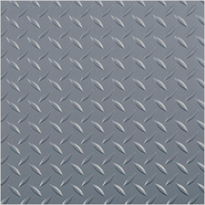 10' x 24' Diamond Tread Garage Floor Roll (Grey)