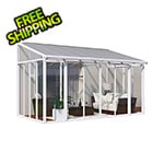 Palram-Canopia SanRemo 10' x 14' Patio Enclosure with Screen Doors (White)