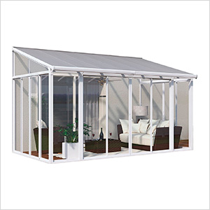 SanRemo 10' x 14' Patio Enclosure with Screen Doors (White)